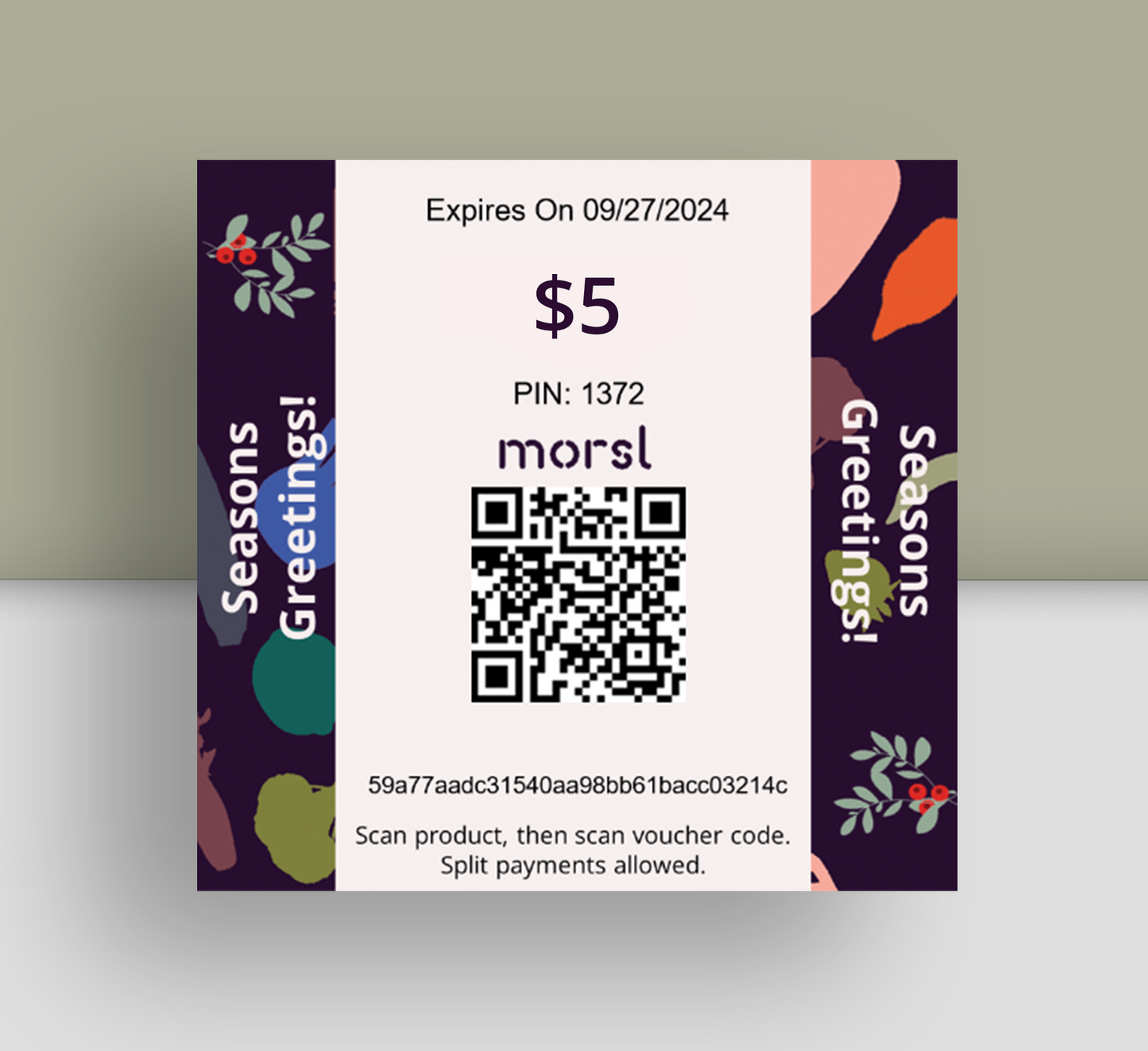 $5 Morsl Money Gift Card